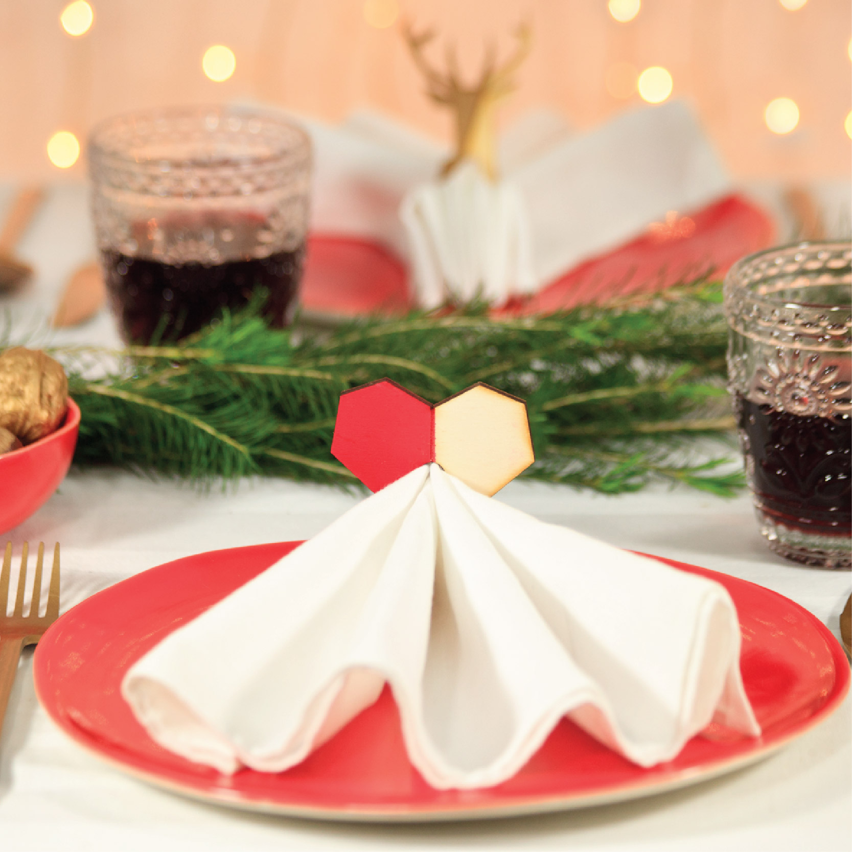 Heart napkin holder