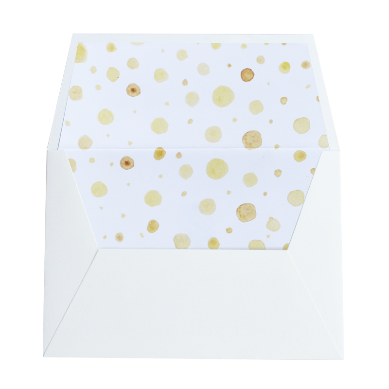Natural white + dots liner