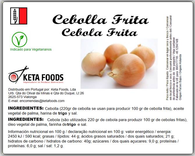 Cebola Frita 500g