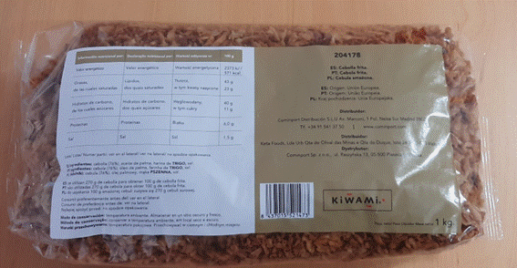 Cebola Frita 1Kg