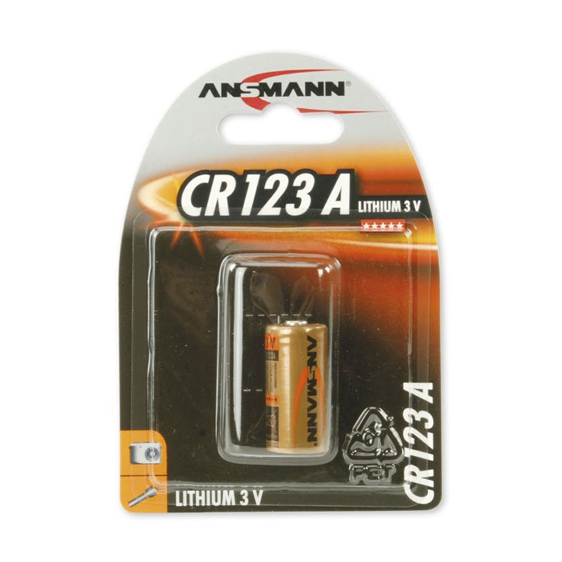 Pilha Ansmann Lítio CR 123 A - 3V