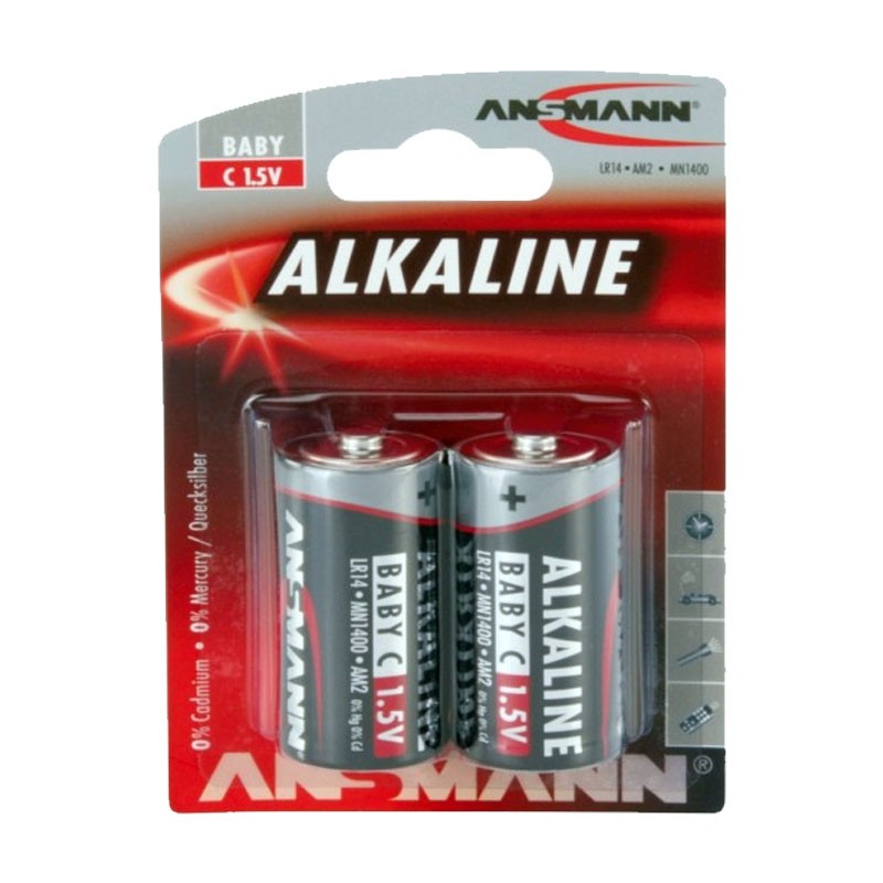 Pilha Ansmann RED Alcalina Baby C (Blister 2)