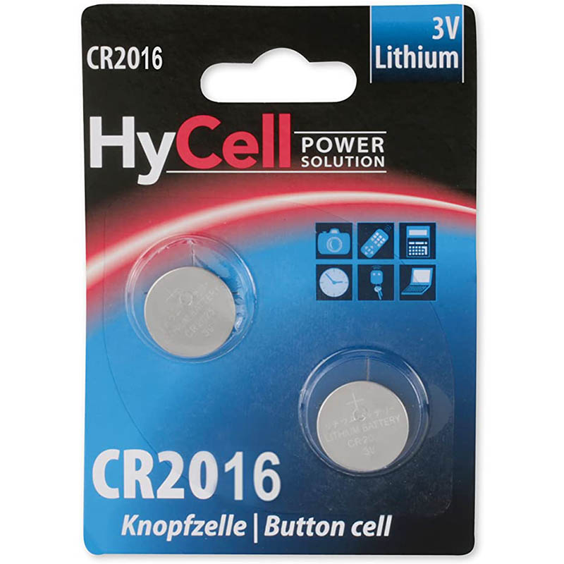 Pilha Hycell CR-2016 Blister 2 Unidades