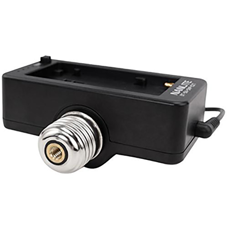 Nanlite Npf Battery Adapter With E27 Head