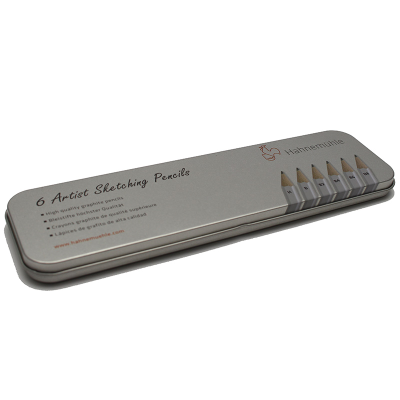 Hahnemühle Artist Sketching Pencils, 6 pencils in metal box
