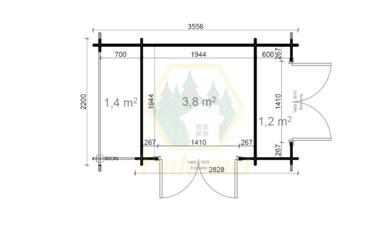 ATLANTA - 3.56 x 2.2m, 28mm 