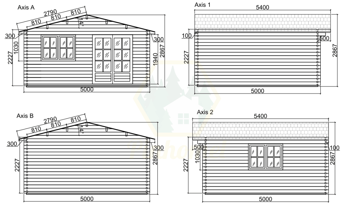 PINHOMEL4 - 5x5m, 44mm    