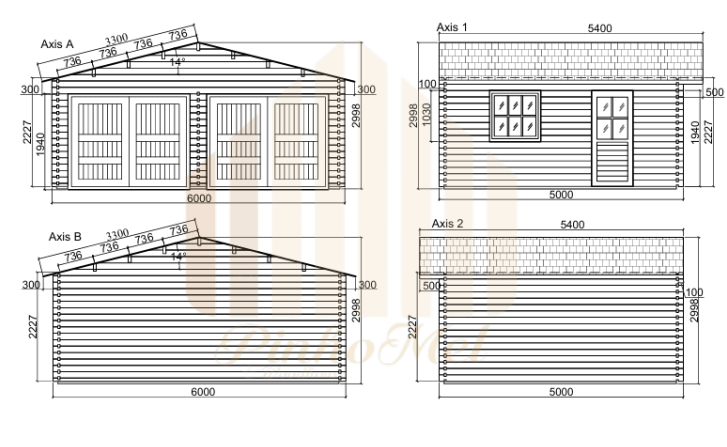 PINHOMEL15 - 6x5m, 44mm    