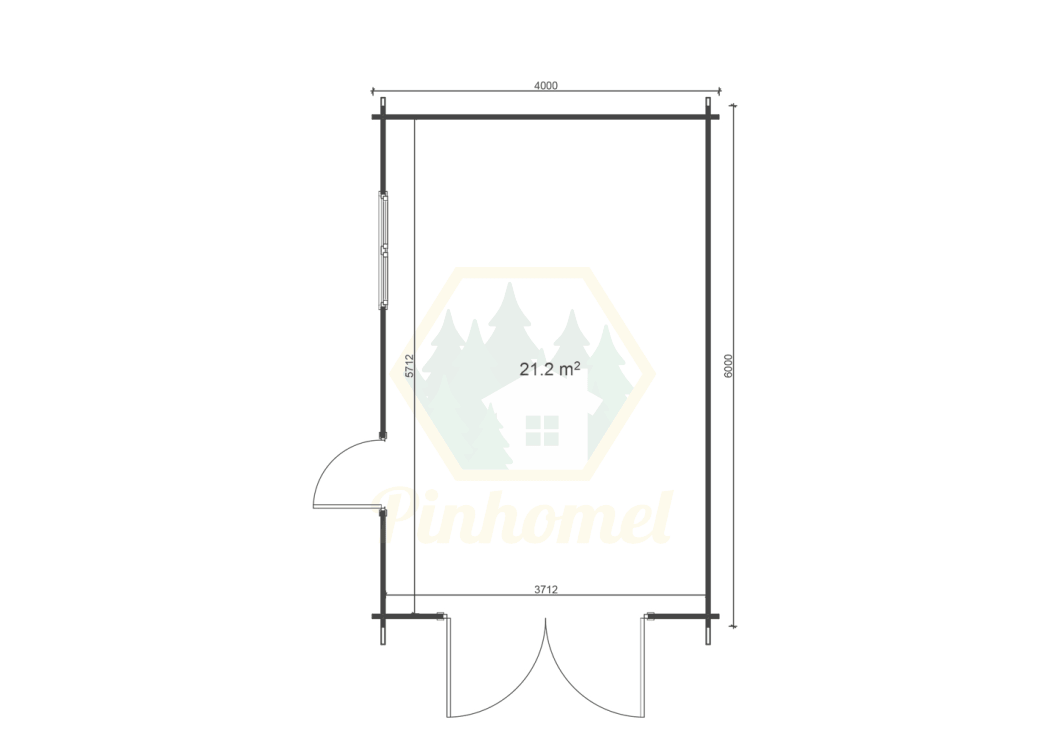 GARAGEM 4x6m - 44mm  