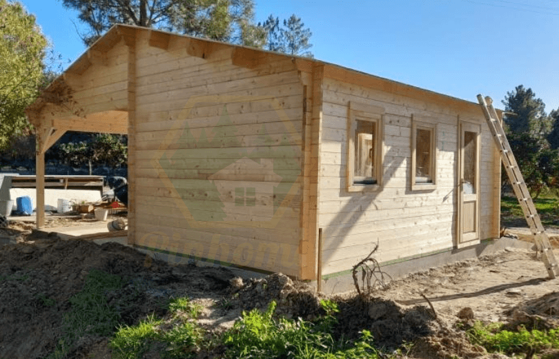 GARAGEM COM TELHEIRO 6.8x5.6m-44mm  