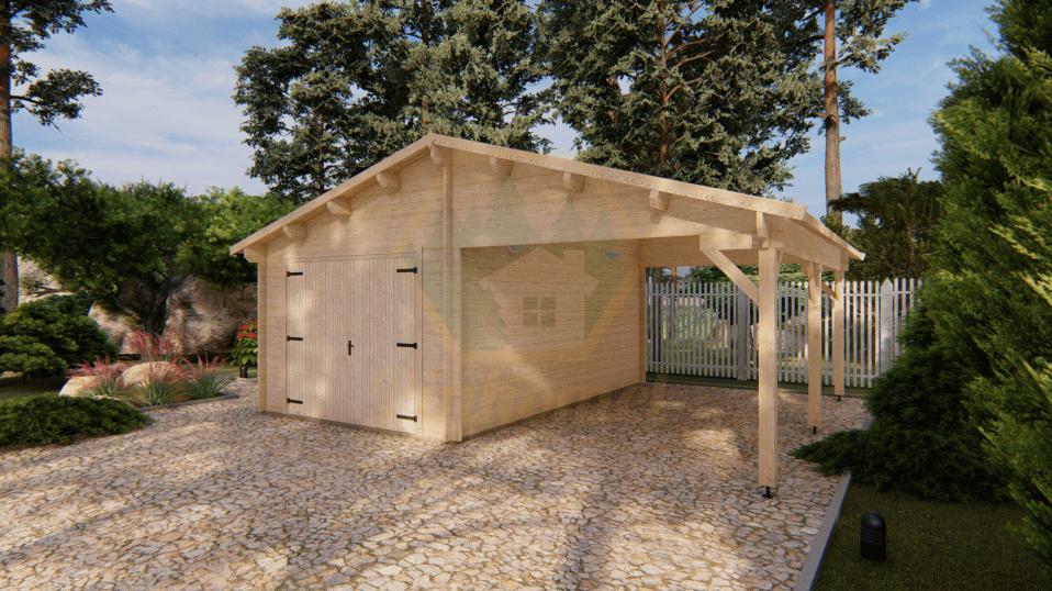 GARAGEM COM TELHEIRO 6.8x5.6m-44mm  
