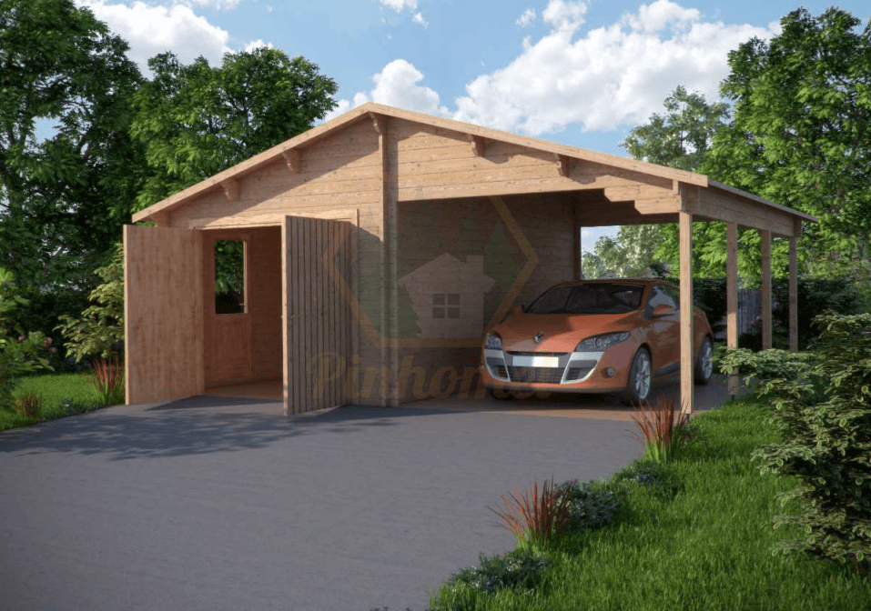 GARAGEM COM TELHEIRO 6.8x5.6m-44mm  