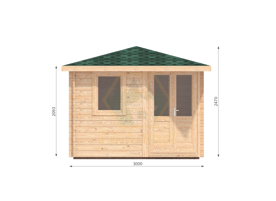LUKNE - 3x3m, 28mm   