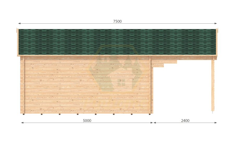 TRENTO - 6 x 5m, 44mm   