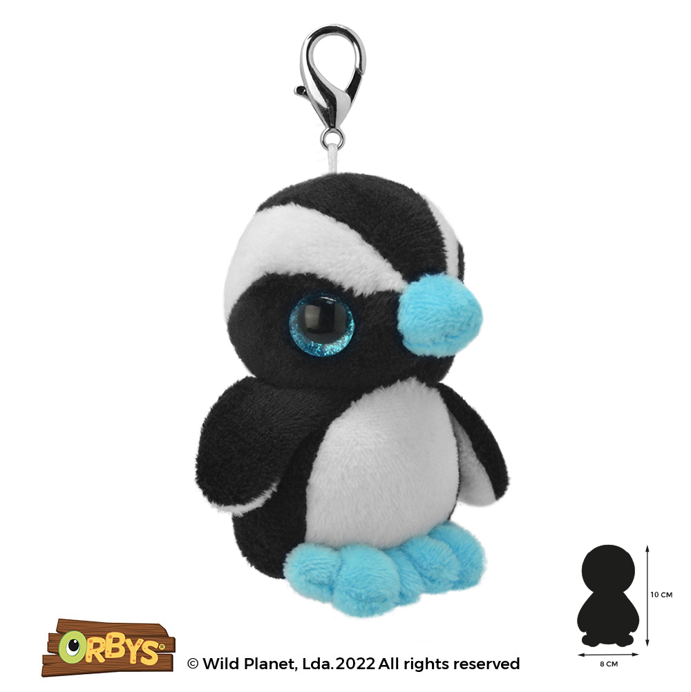 Porta Chaves de Peluche Pinguim do Cabo Orbys