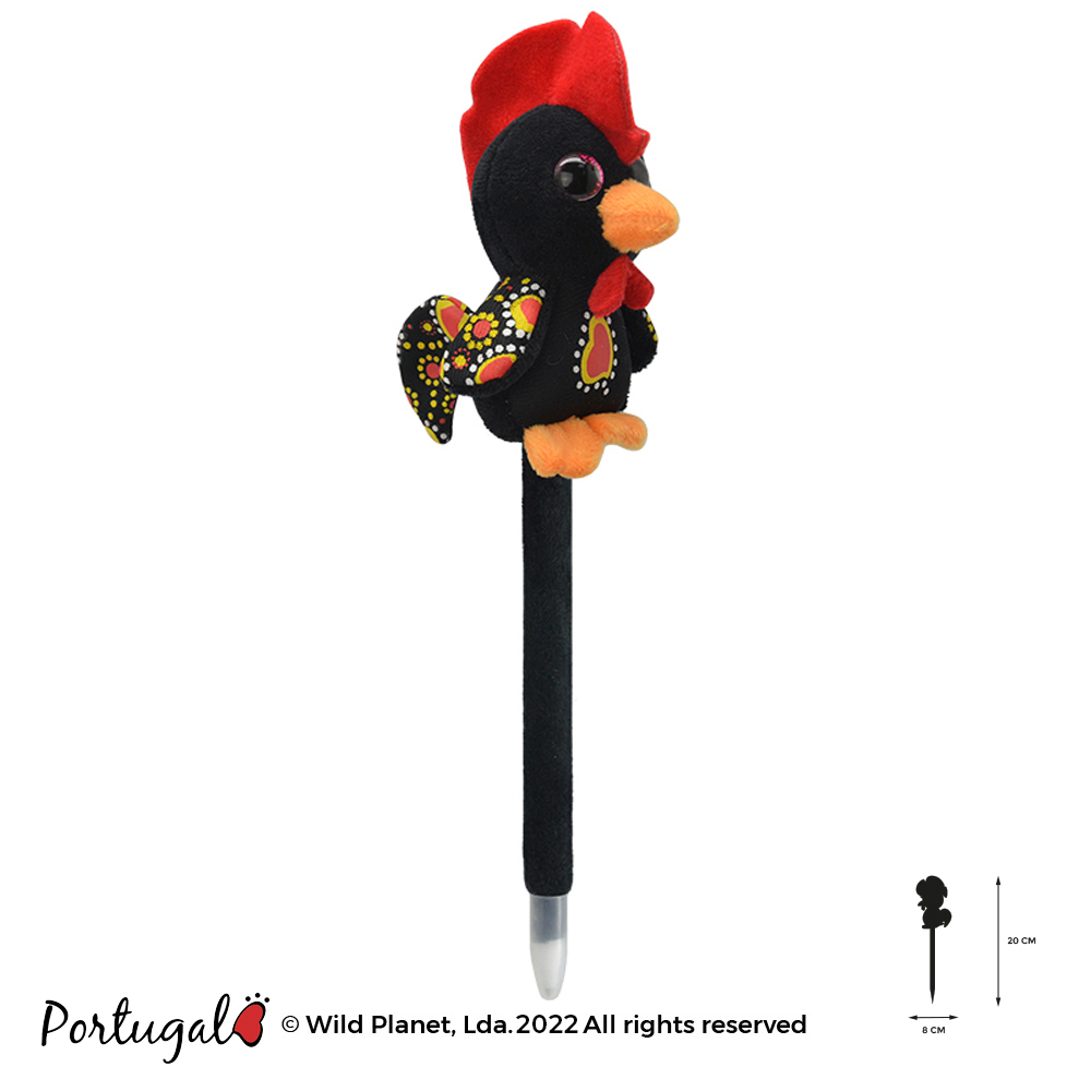 Caneta de Peluche Galo de Barcelos Portugal Love