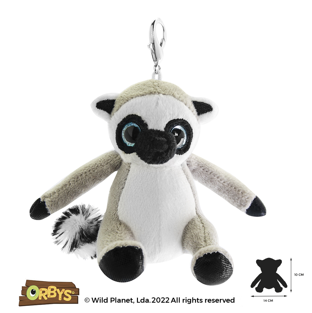 Porta Chaves de Peluche Lêmure Orbys