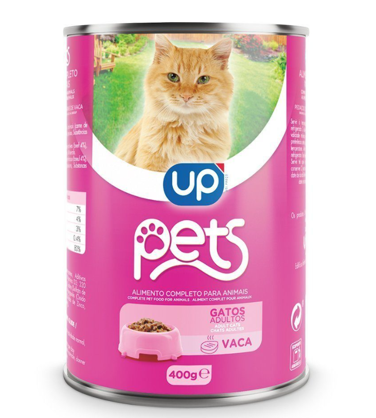 Alimento Húmido para Gato UP - Vaca 400g
